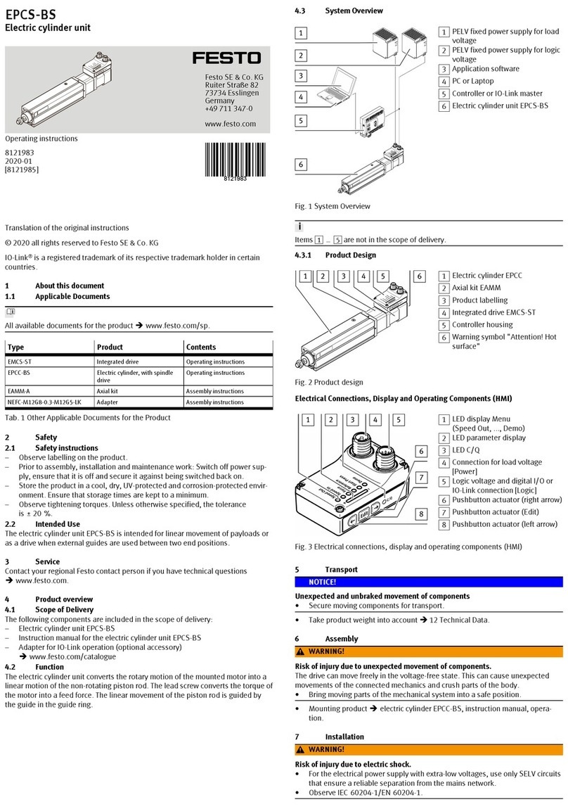 Festo EPCS-BS User manual Festo EPCS-BS User manual