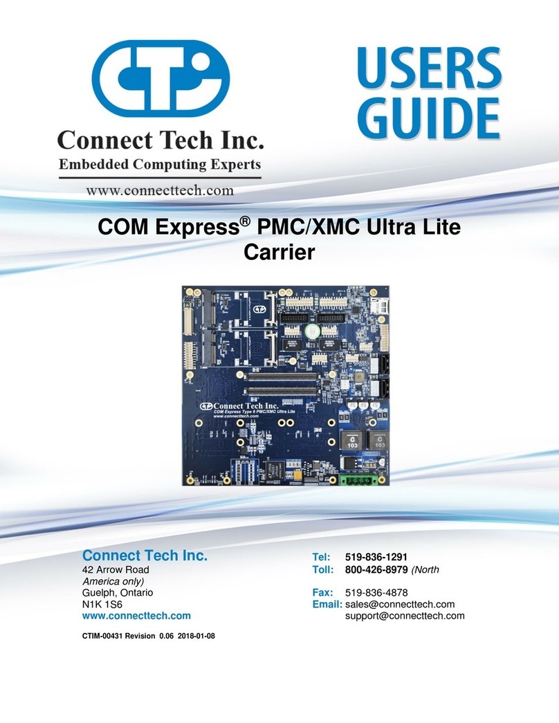 Connect Tech COM Express PMC/XMC Ultra Lite Carrier user guide