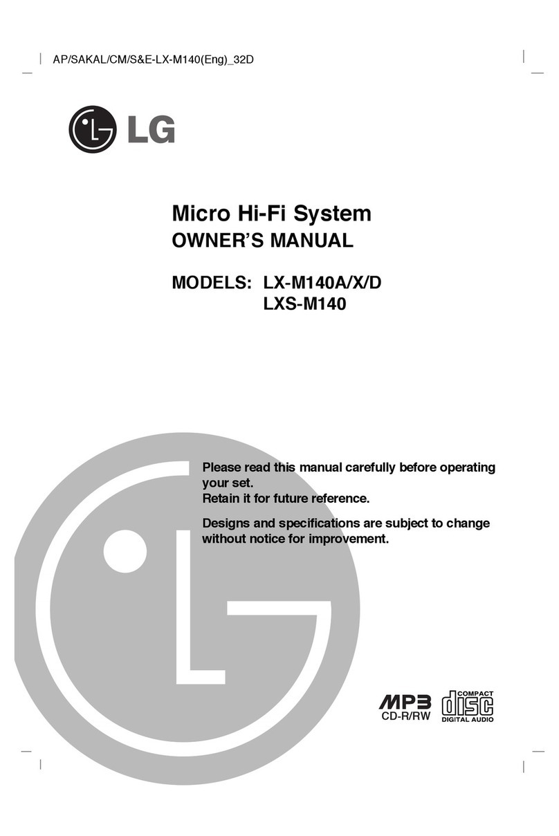 LG LX-M140A User manual
