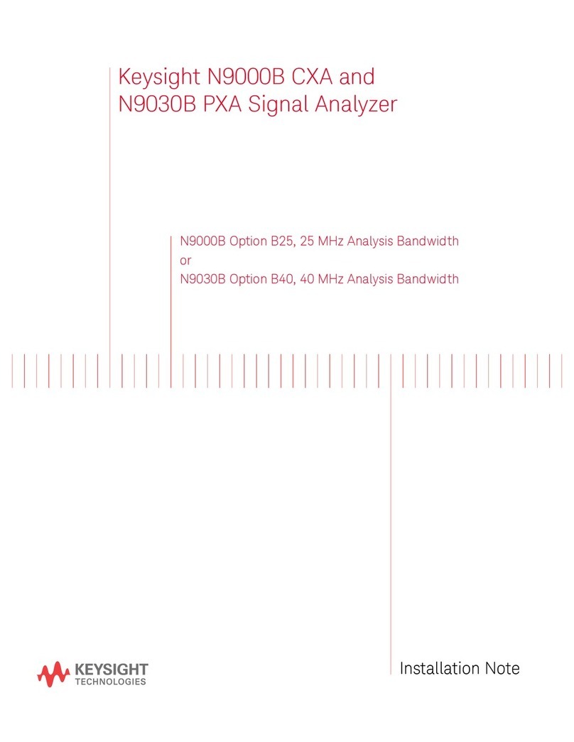 Keysight Technologies N9000B Installation and operation manual