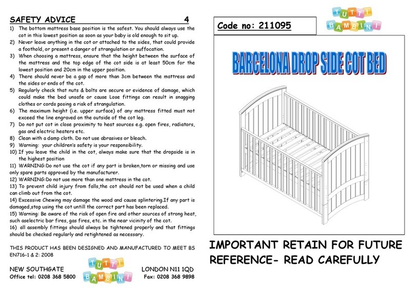 Tutti Bambini BARCELON 211095 manual Tutti Bambini BARCELON 211095 manual