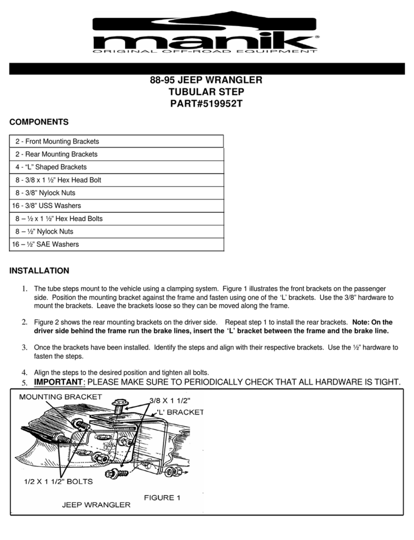 Manik 519952T installation instructions