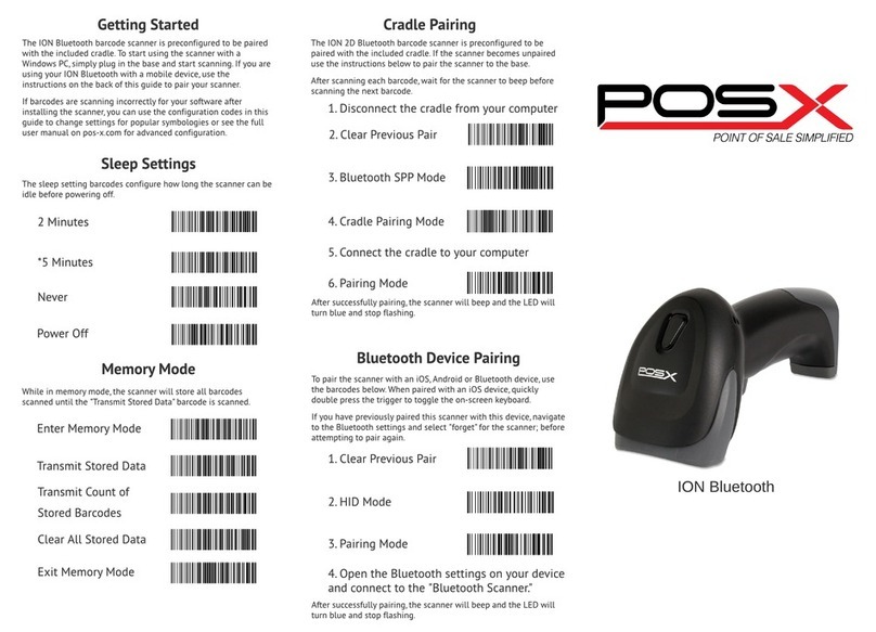 POS-X ION BLUETOOTH User manual