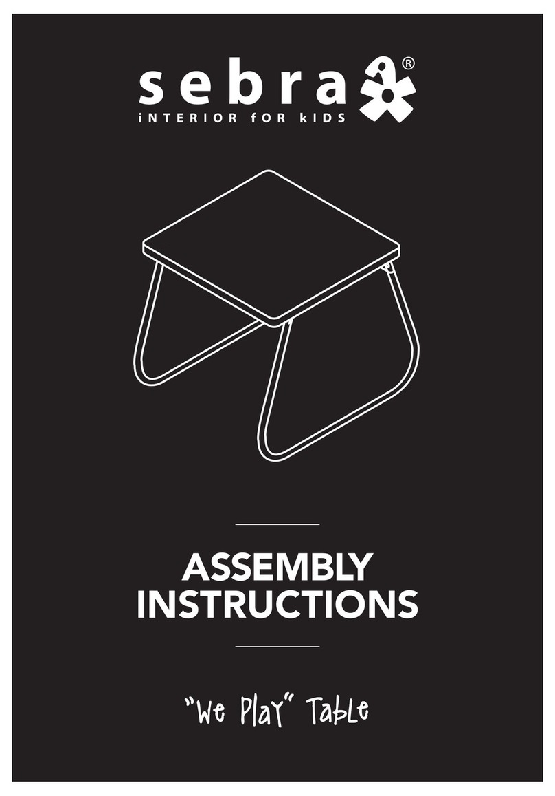 sebra We Play Table User manual