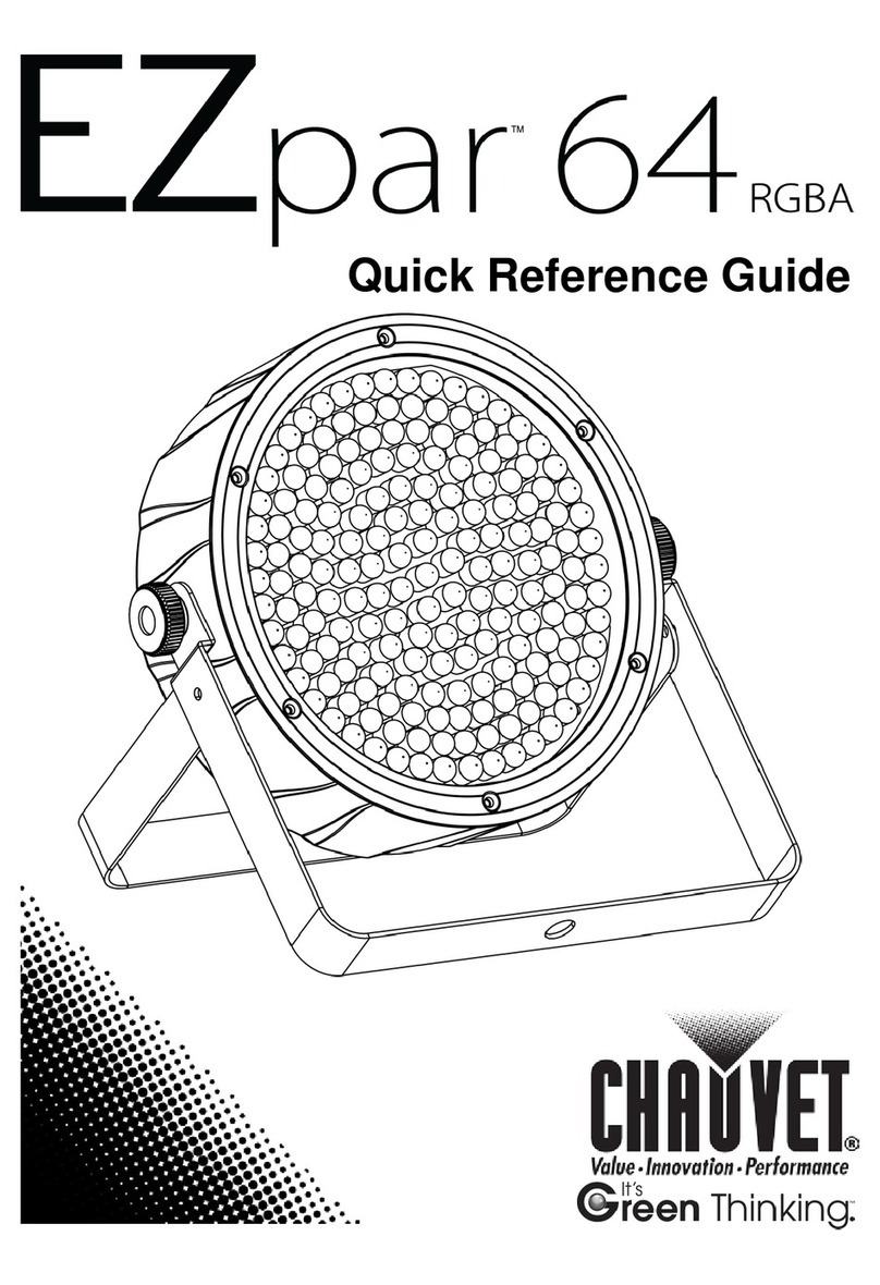 Chauvet EZ par 64 RGBA Quick reference guide