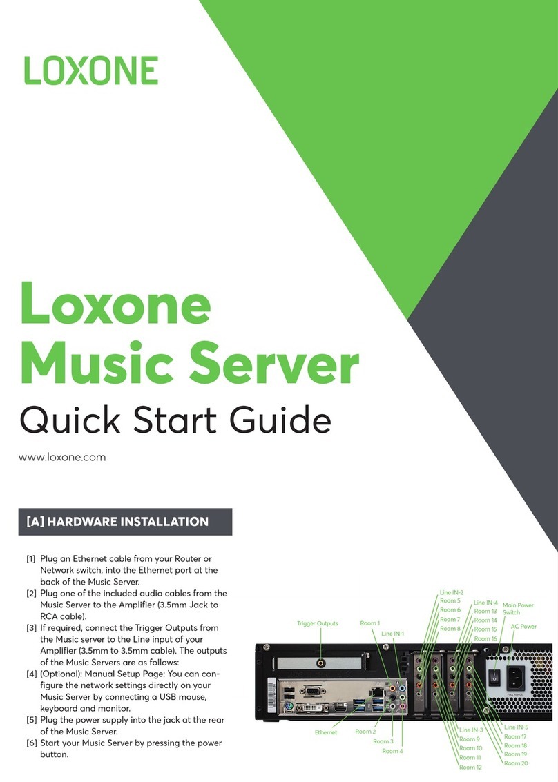 LOXONE Music Server quick start guide