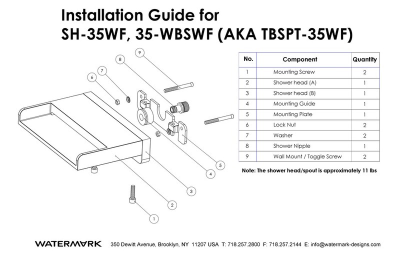 Watermark SH-35WF installation guide