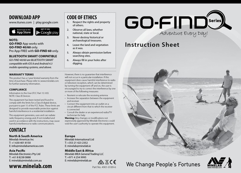 Minelab GO-FIND Series User manual