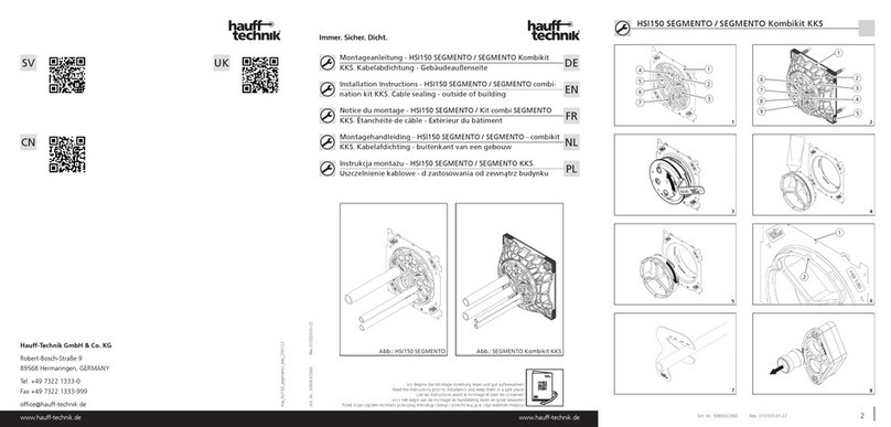 Haufftechnik HSI 150 installation instructions