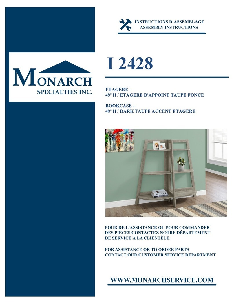Monarch Specialties I 2428 User manual Monarch Specialties I 2428 User manual