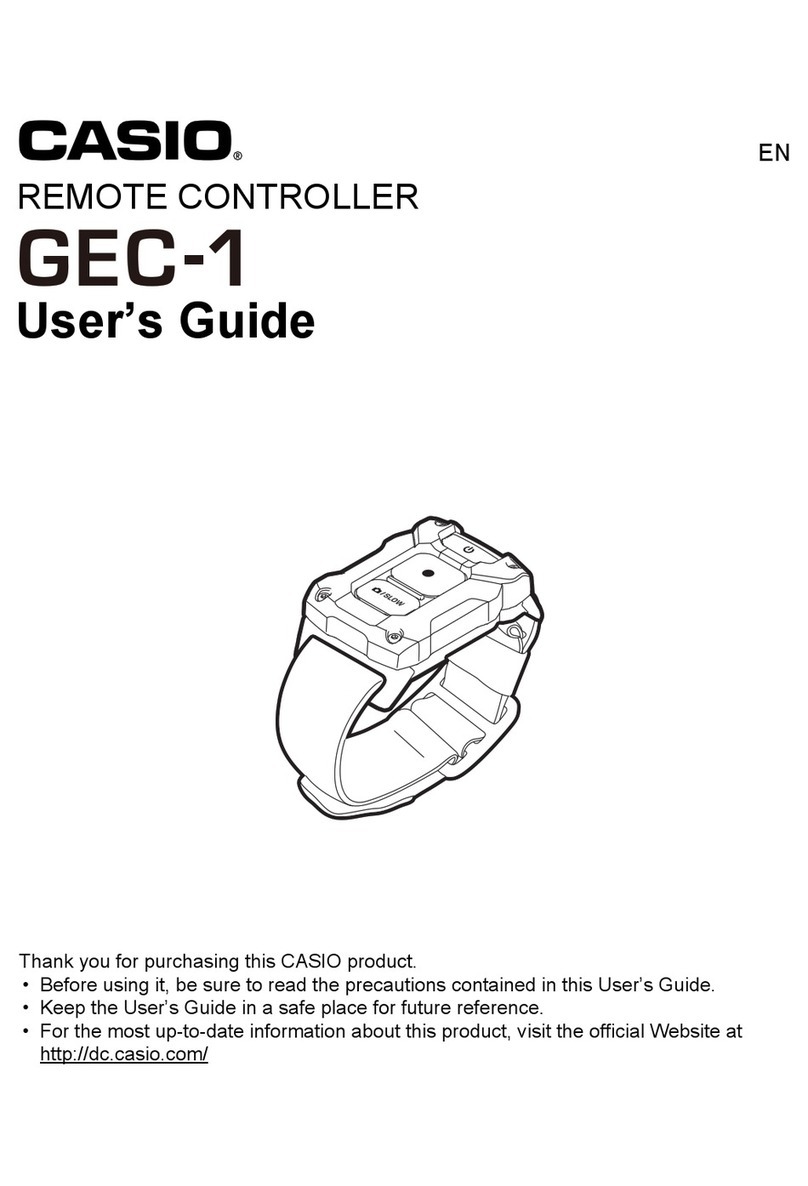 Casio GEC-1 User manual