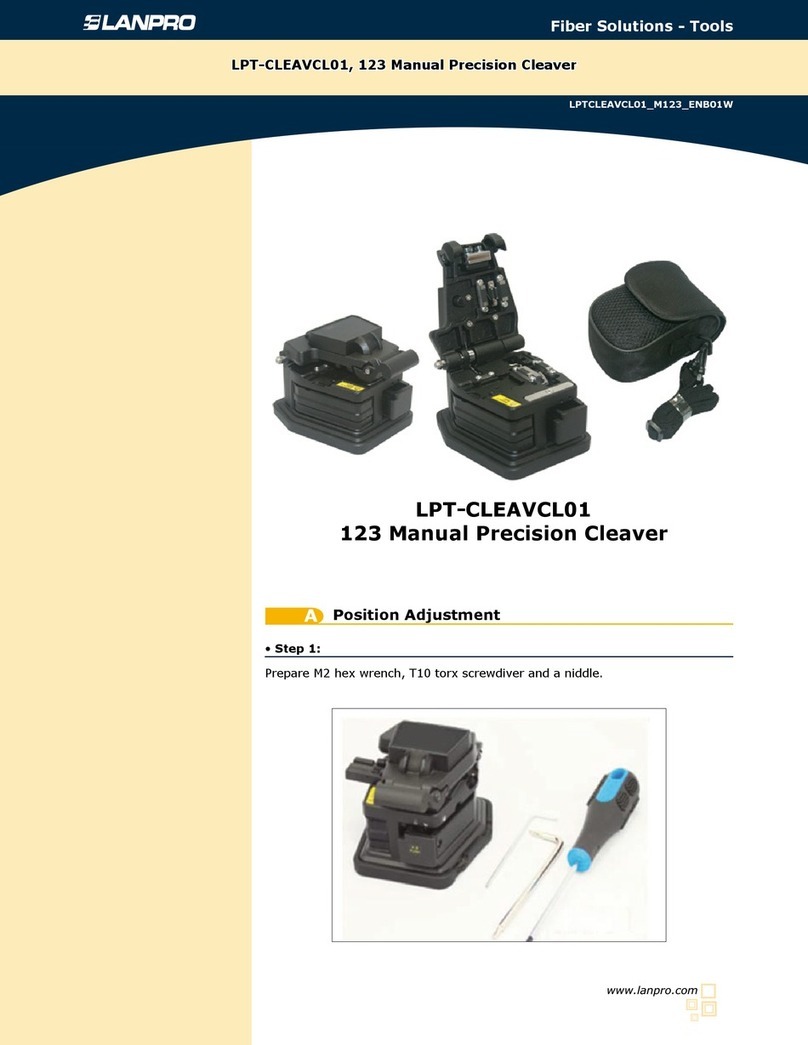 Lanpro LPT-CLEAVCL01 manual