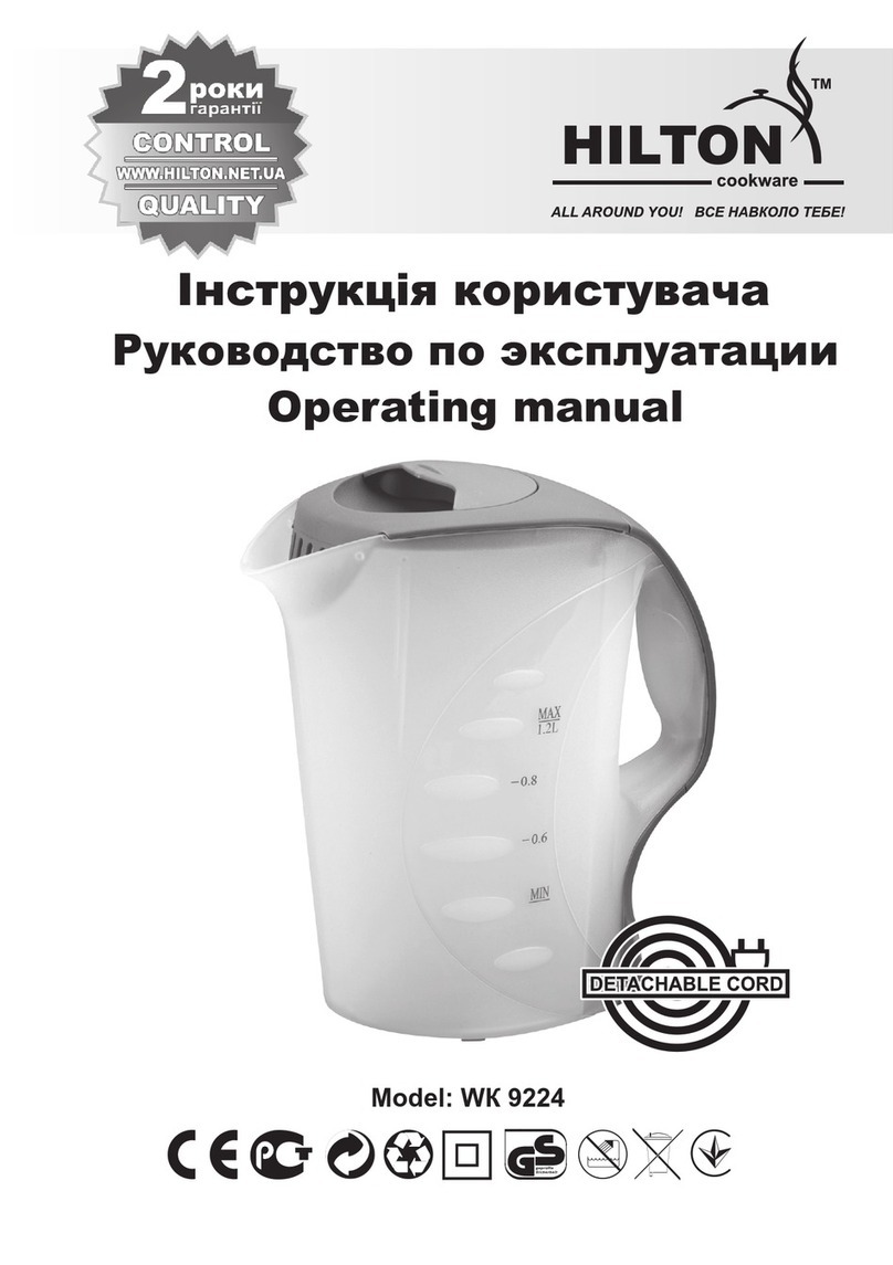 hilton WE 9224 operating manual