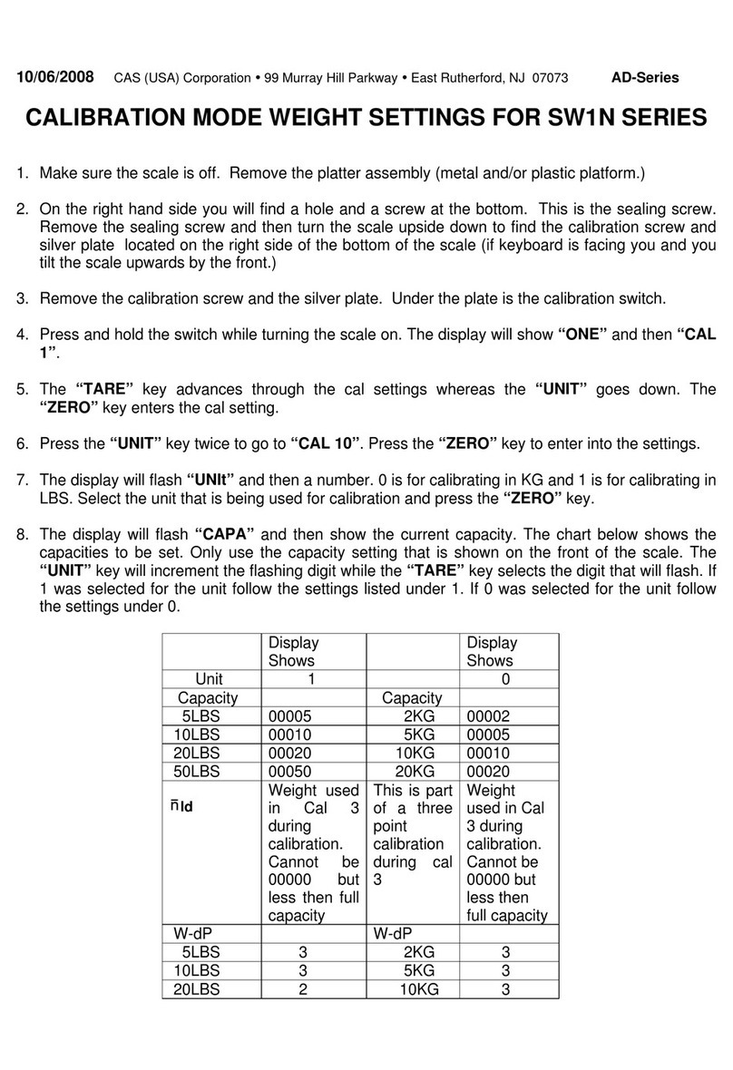 CAS SW-1N manual