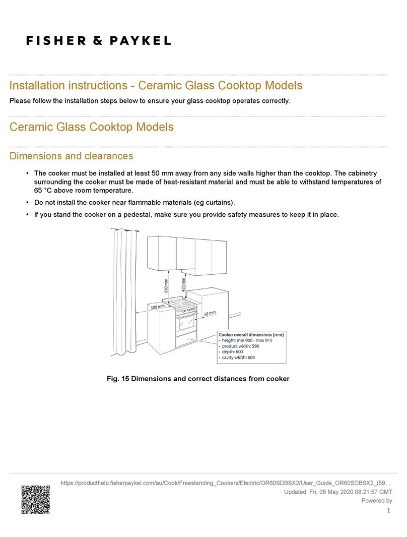 Fisher & Paykel OR60SDBSX2 User manual