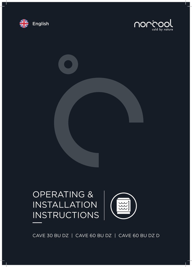 Norcool CAVE 30 BU DZ Operating & installation instructions