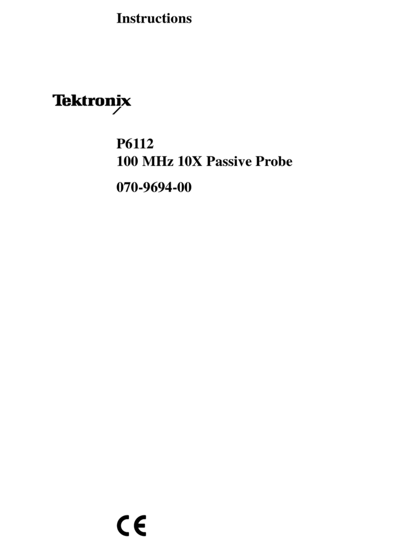 Tektronix P6112 User manual