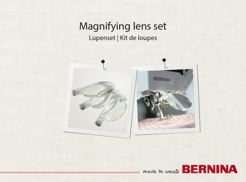 Bernina Magnifying lens set User manual Bernina Magnifying lens set User manual