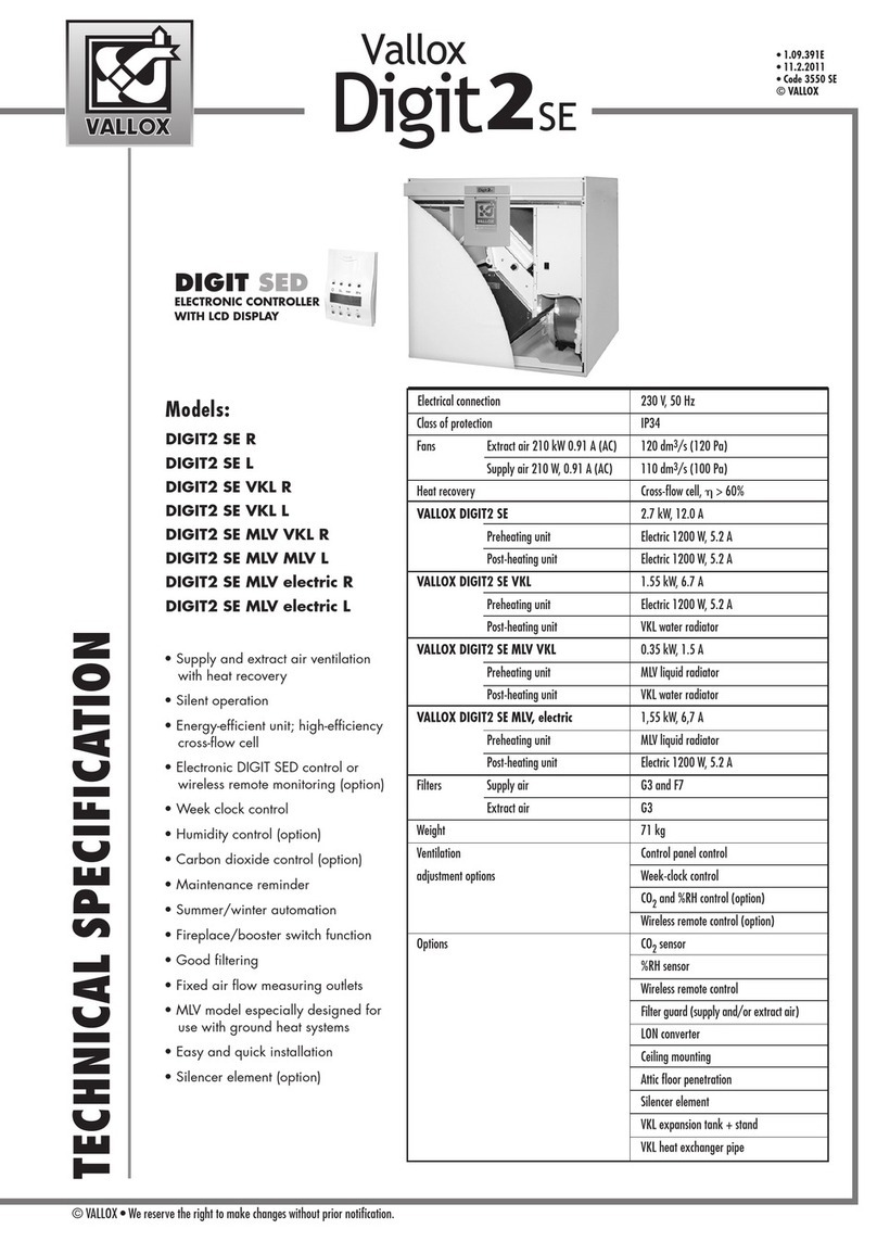 Vallox Digit 2 SE Series manual