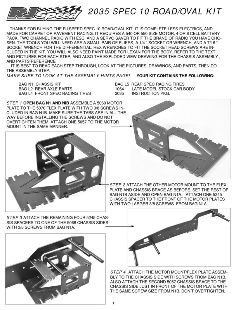 RJ Speed SPEC 10 ROAD/OVAL KIT manual