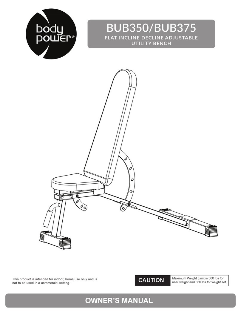 body Power BUB350 owner's manual