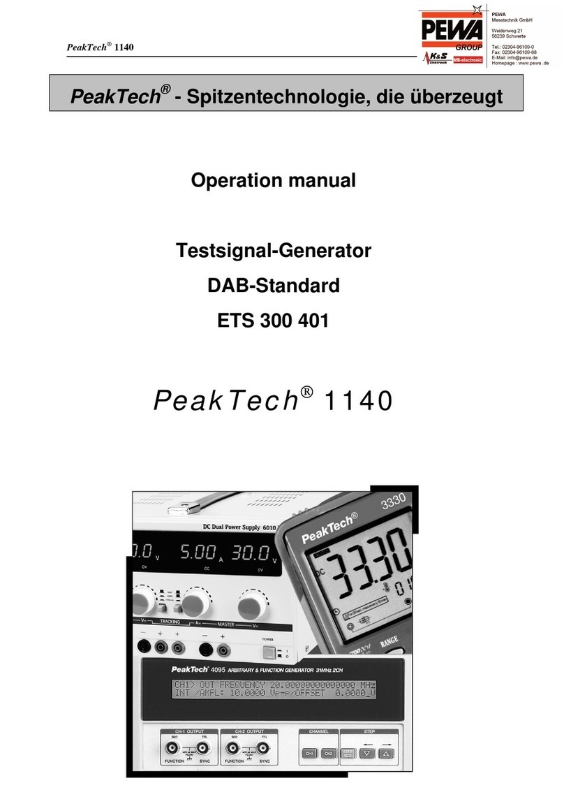 PeakTech 1140 Operation manual