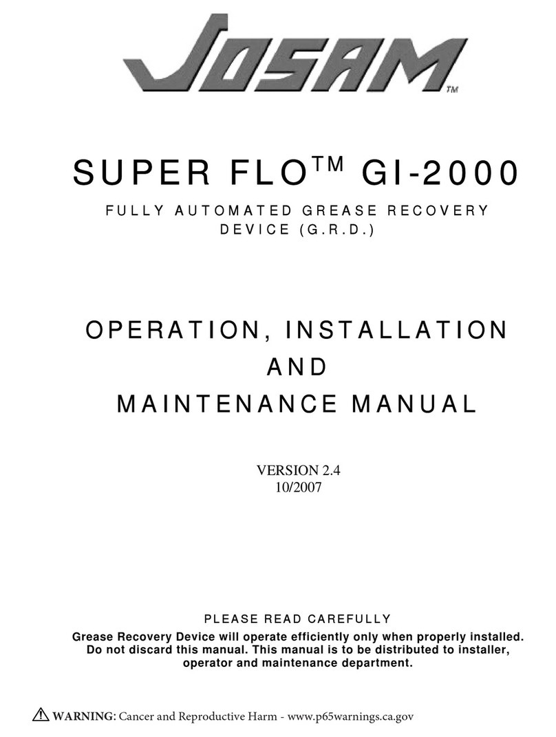 JOSAM SUPER FLO GI-2000 Series Operation, installation, and maintenance manual JOSAM SUPER FLO GI-2000 Series Operation, installation, and maintenance manual