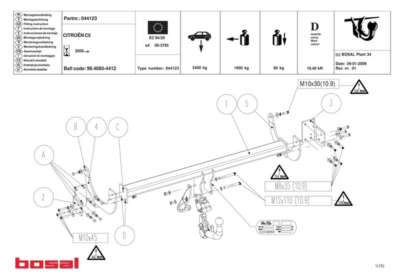 bosal 044123 FITTING INSTRUCTION
