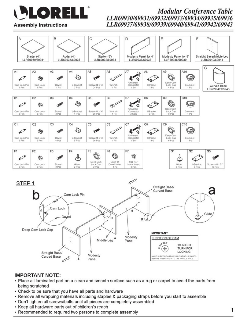 Lorell LLR69930 User manual