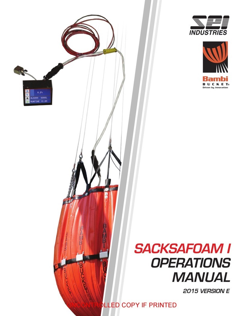 SEI Sacksafoam I Operation manual