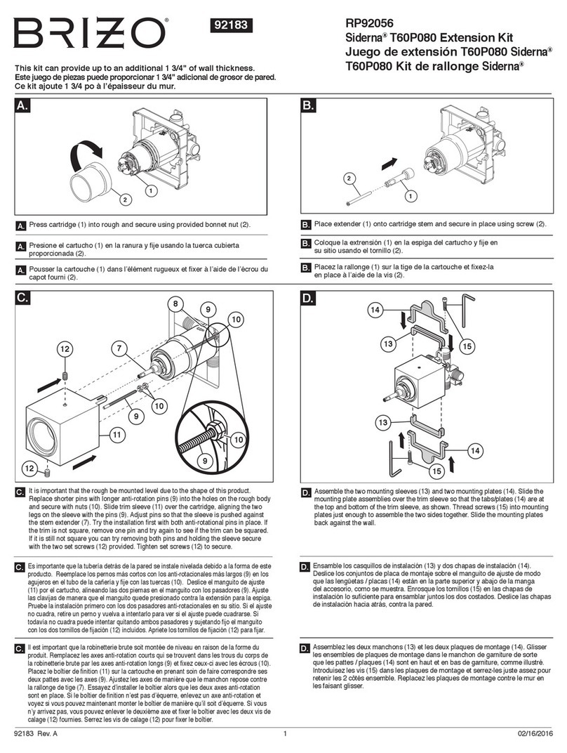 Brizo RP92056 quick guide