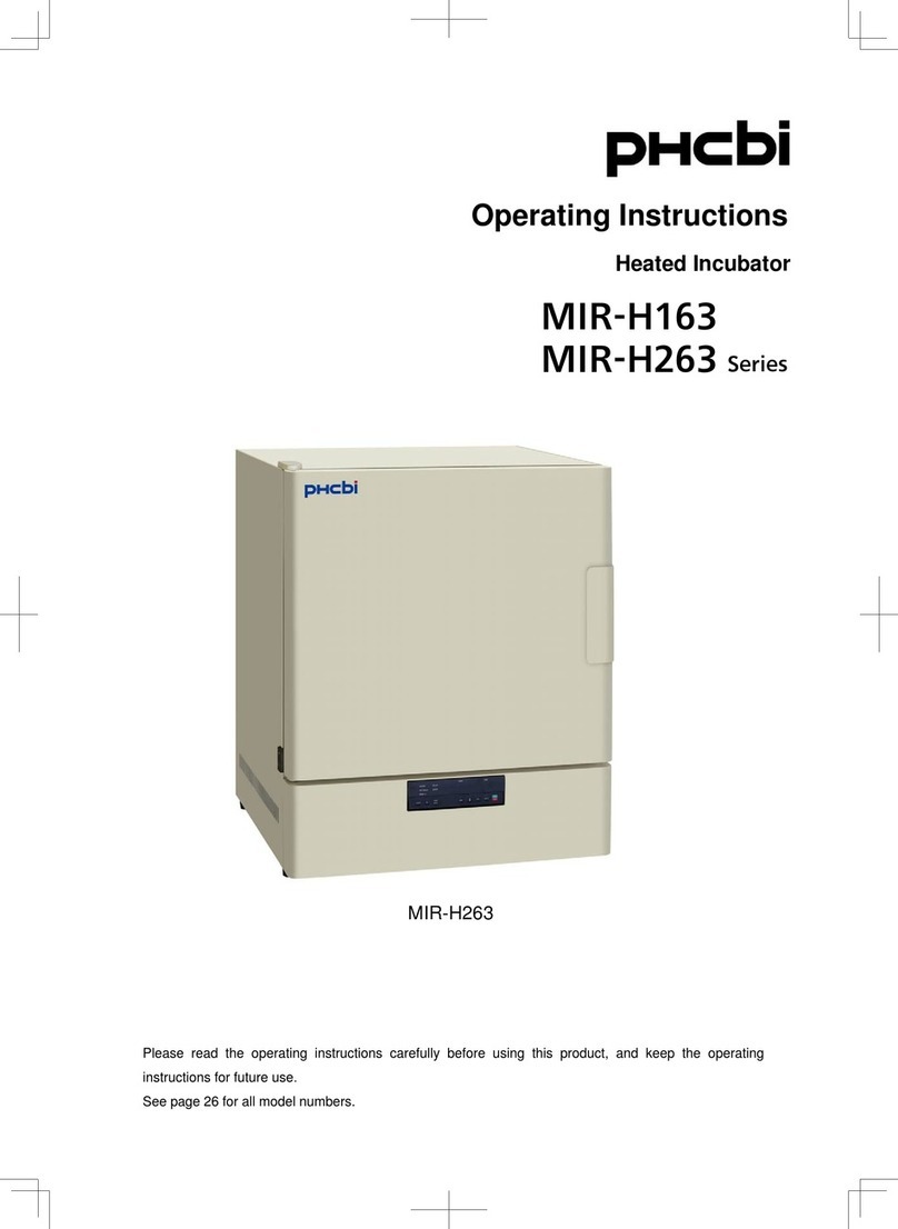 Phcbi MIR-H163 Series operating instructions