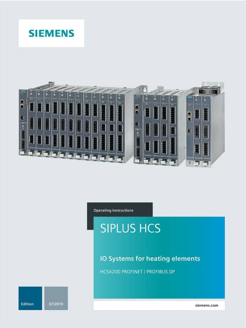 Siemens SIPLUS HCS Series User manual