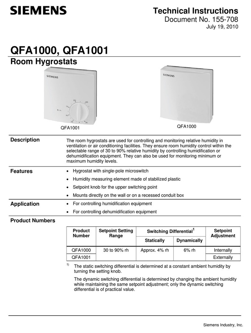 Siemens QFA1000 Owner's manual