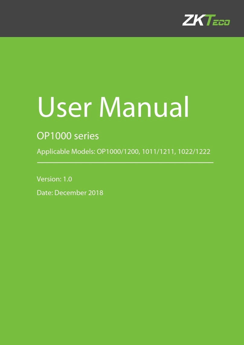 ZKTeco OP1000 Series user manual