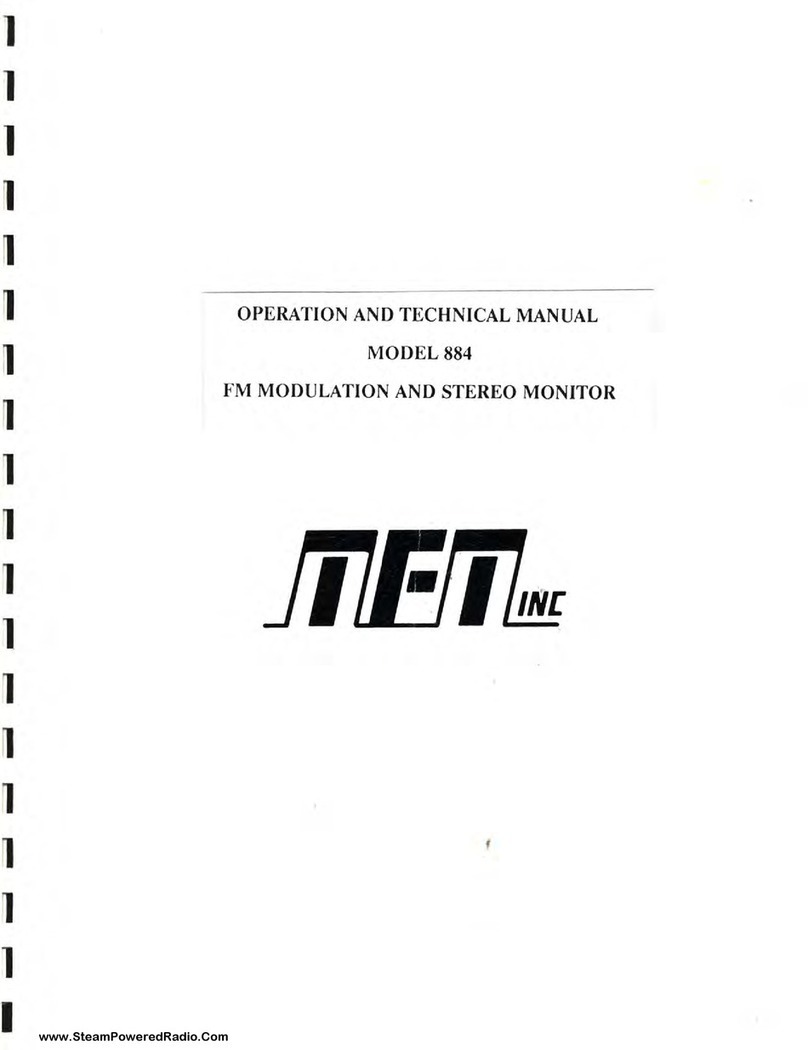 TFT 884 User manual