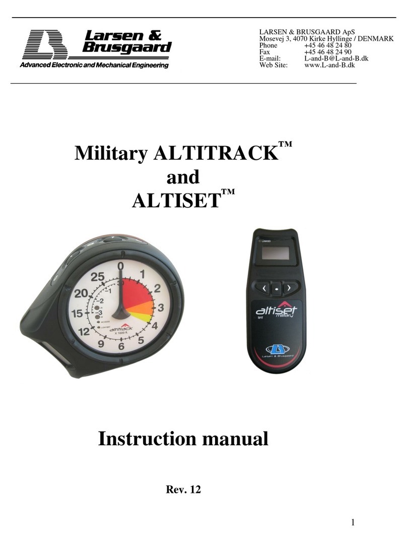 Larsen & Brusgaard Military ALTITRACK User manual