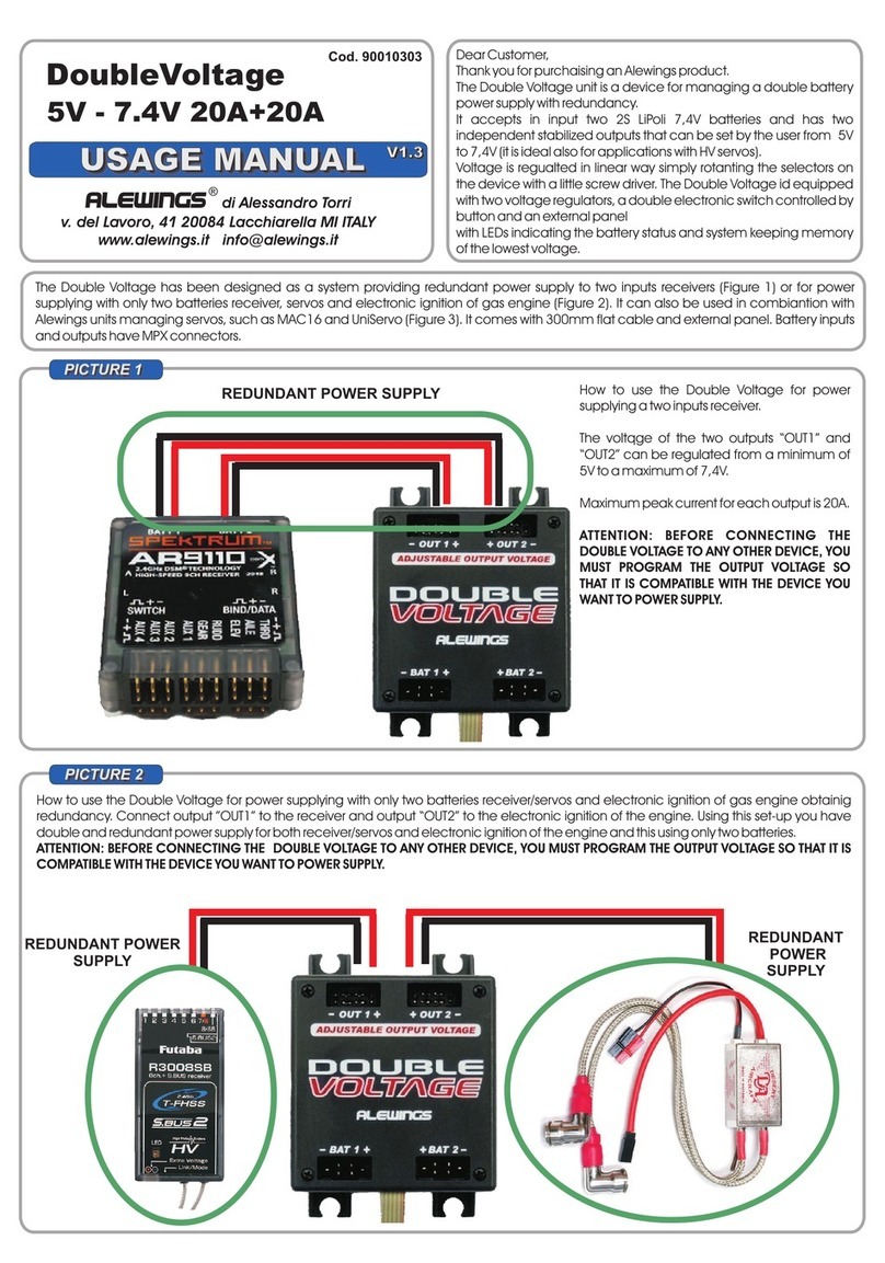 Alewings DoubleVoltage Usage manual Alewings DoubleVoltage Usage manual