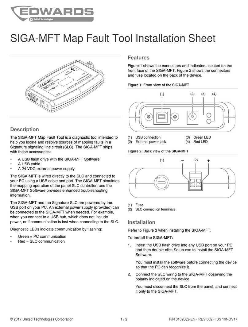 Edwards SIGA-MFT Installation sheet