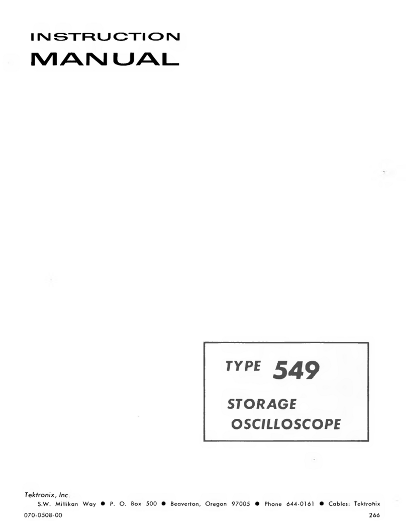Tektronix 549 User manual