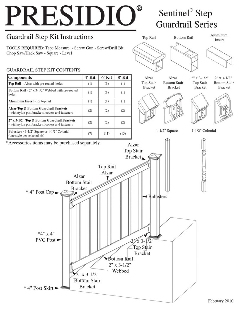 PVC Presidio Sentinel Guardrail Step Series Assembly instructions PVC Presidio Sentinel Guardrail Step Series Assembly instructions