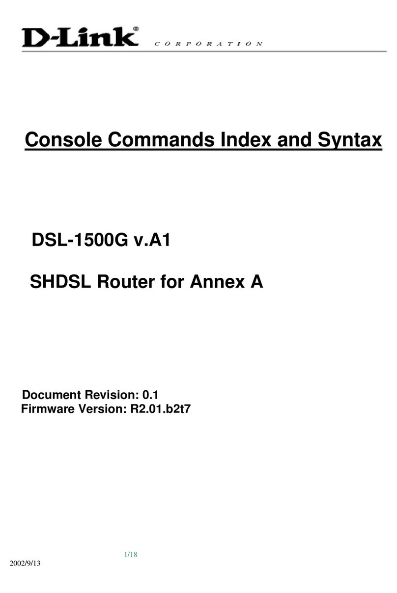 D-Link DSL-1500G v.A1 User manual