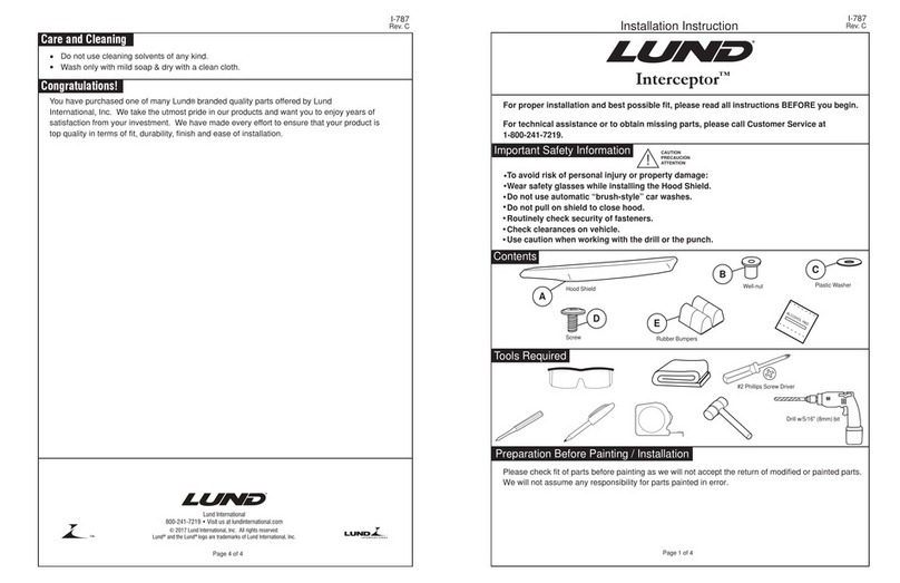 Lund Interceptor Installation instruction