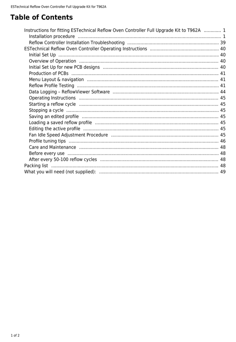 ESTechnical Reflow Oven Controller User manual
