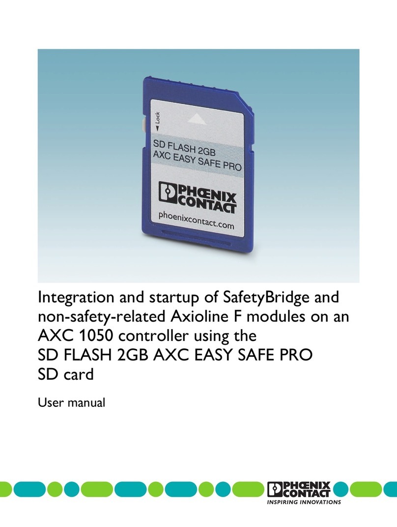 Phoenix Contact SD FLASH 2GB AXC EASY SAFE PRO User manual
