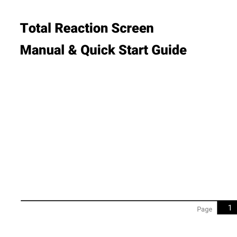 Australian Sporting Innovations Total Reaction Screen Manual & quick start guide
