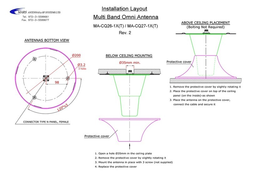 Mars MA-CQ26-1X Mounting instructions