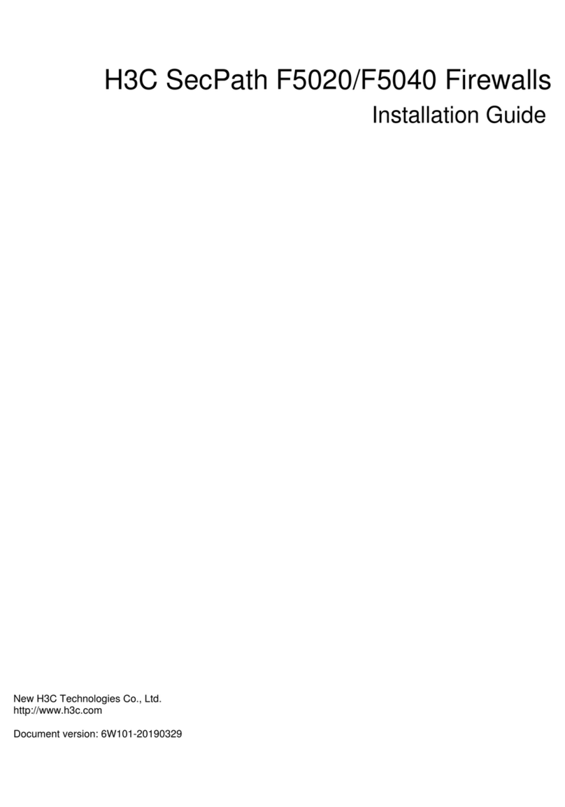 H3C SecPath F5020 installation guide