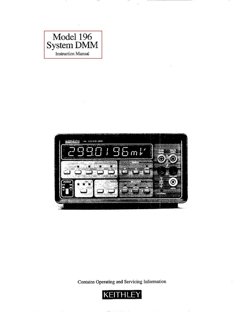 Keithley 196 User manual