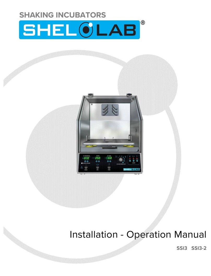 Sheldon Shel Lab SSI3-2 Installation & operation manual